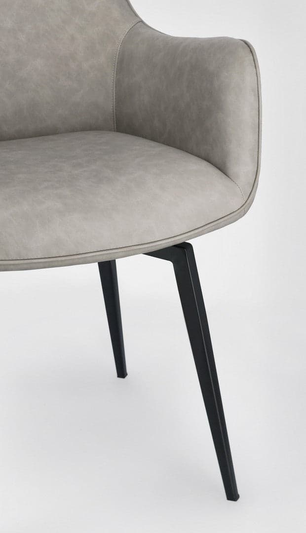 Sedia "Lawrence" con gambe in acciaio verniciato a polvere epossidica, per arredo interno 56 x 65 x h 92 cm in Sedie Decor Space - Altamura, commercioVirtuoso.it