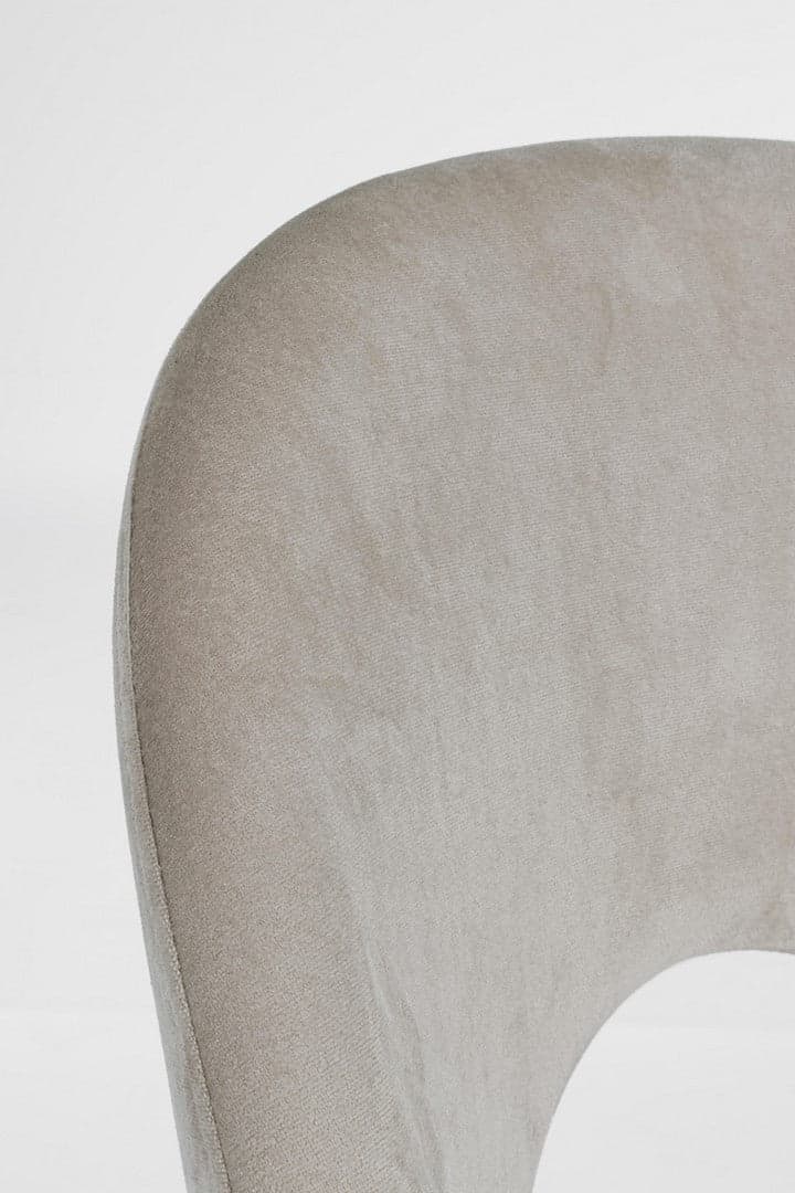 Sedia "Linzey" con gambe in acciaio verniciate effetto legno naturale, per arredo interno 53 x 60 x h 82 cm in Sedie Decor Space - Altamura, commercioVirtuoso.it