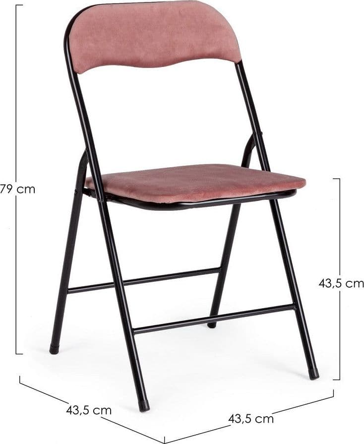 Sedia "Amal" con struttura in tubolare di acciaio verniciato a polvere ø19 mm, per arredo interno 43,5 x 43,5 x h 79 cm Casa e cucina/Arredamento/Sala da pranzo/Sedie Decor Space - Altamura, Commerciovirtuoso.it
