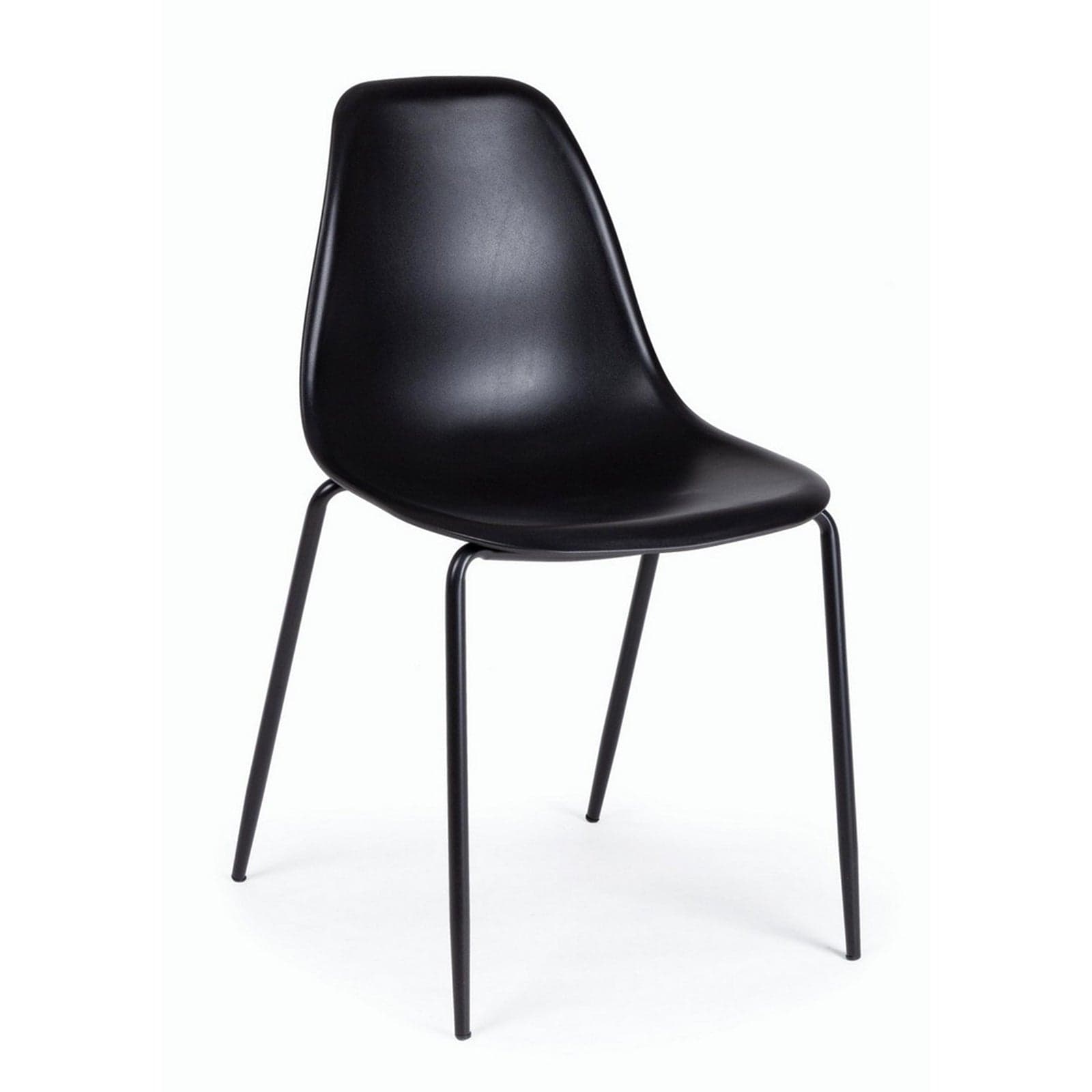 Sedia "Iris" con gambe in tubolare di acciaio verniciato a polvere, per arredo interno 45 x 52 x h 84 cm in Sedie Decor Space - Altamura, commercioVirtuoso.it