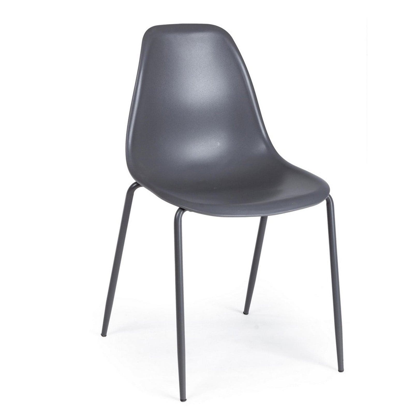 Sedia "Iris" con gambe in tubolare di acciaio verniciato a polvere, per arredo interno 45 x 52 x h 84 cm Casa e cucina/Arredamento/Sala da pranzo/Sedie Decor Space - Altamura, Commerciovirtuoso.it