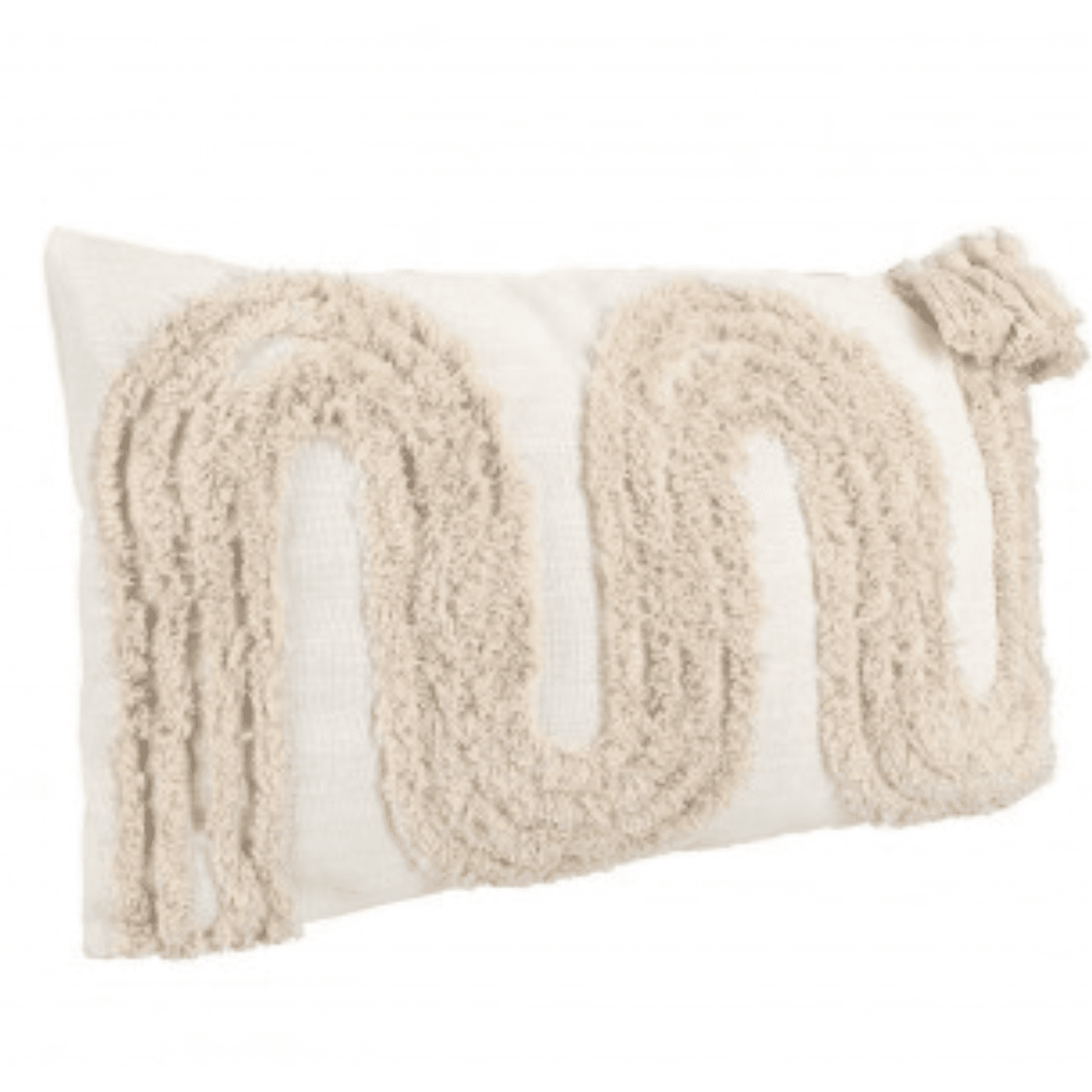 Cuscino "Fluffy" in poliestere e cotone colore nero e bianco sfoderabile per sedie e divani in Cuscini per divani Decor Space - Altamura, commercioVirtuoso.it