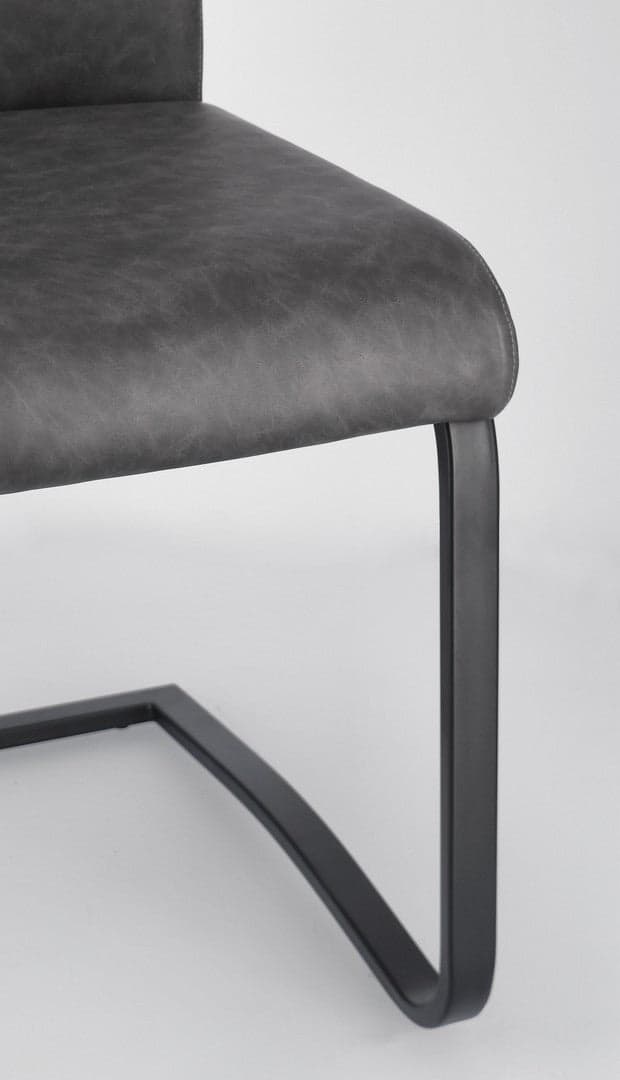 Sedia "Kenneth" con gambe in acciaio verniciato a polvere epossidica, per arredo interno 42 x 56 x h 102 cm - 24