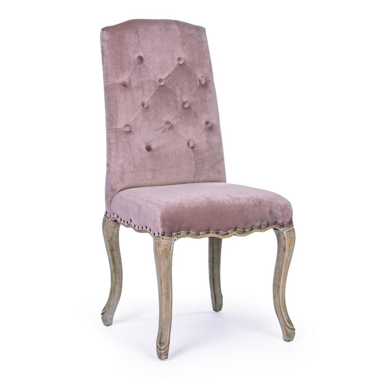 Sedia "Diva" con struttura in rubber wood, per arredo interno 51 x 53 x h 99 cm