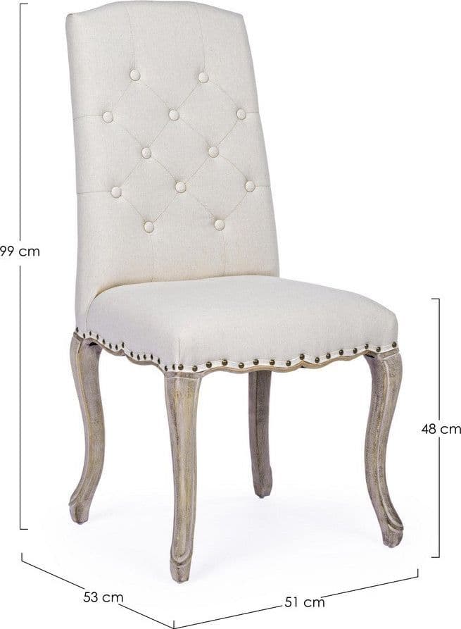 Sedia "Diva" con struttura in rubber wood, per arredo interno 51 x 53 x h 99 cm in Sedie Decor Space - Altamura, commercioVirtuoso.it