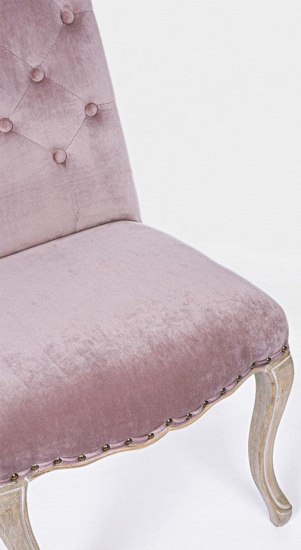 Sedia "Diva" con struttura in rubber wood, per arredo interno 51 x 53 x h 99 cm in Sedie Decor Space - Altamura, commercioVirtuoso.it