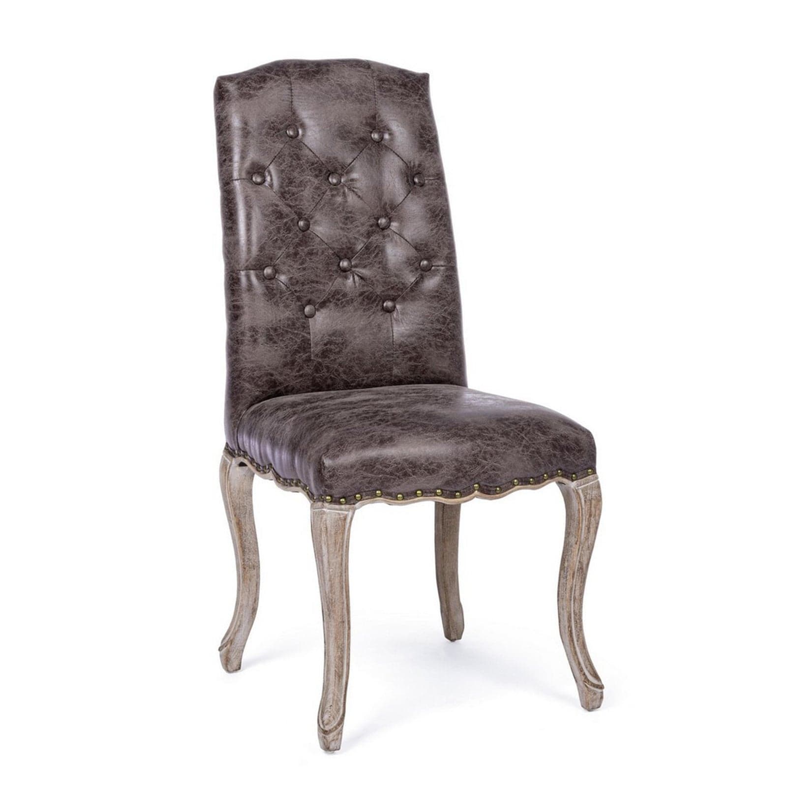 Sedia "Diva" con struttura in rubber wood, per arredo interno 51 x 53 x h 99 cm in Sedie Decor Space - Altamura, commercioVirtuoso.it