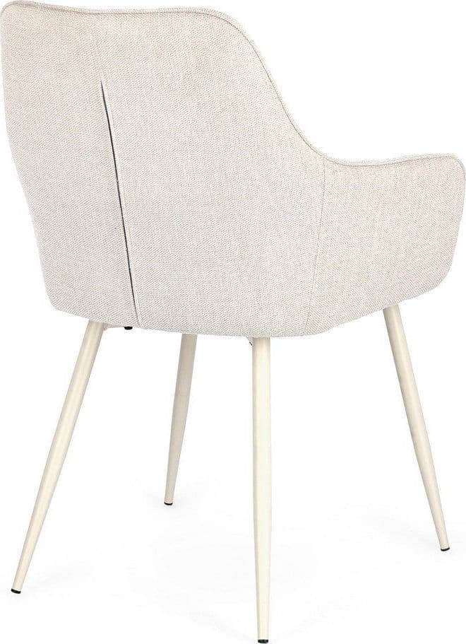 Sedia "Cora" con struttura in acciaio, per arredo interno con braccioli, 58 x 63 x h 85,5 cm in Sedie Decor Space - Altamura, commercioVirtuoso.it
