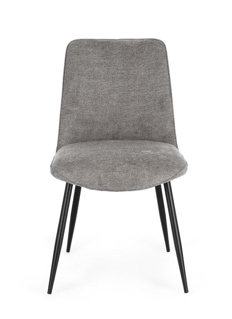 Sedia "Cora" con struttura in acciaio, per arredo interno 48 x 62 x h 84 cm in Sedie Decor Space - Altamura, commercioVirtuoso.it