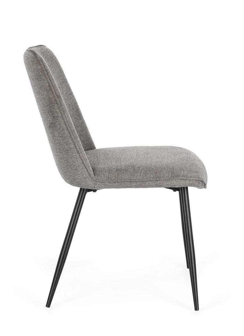 Sedia "Cora" con struttura in acciaio, per arredo interno 48 x 62 x h 84 cm in Sedie Decor Space - Altamura, commercioVirtuoso.it