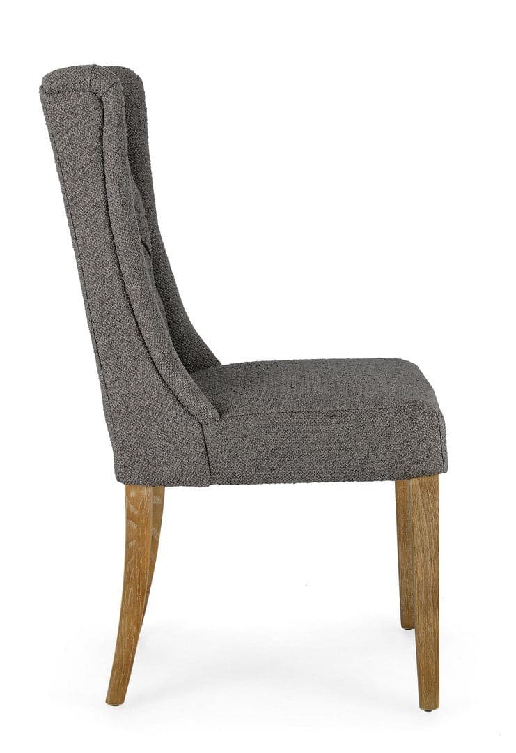 Sedia "Columbia" con struttura in legno di quercia, per arredo interno 51 x 63 x h 104 cm in Sedie Decor Space - Altamura, commercioVirtuoso.it
