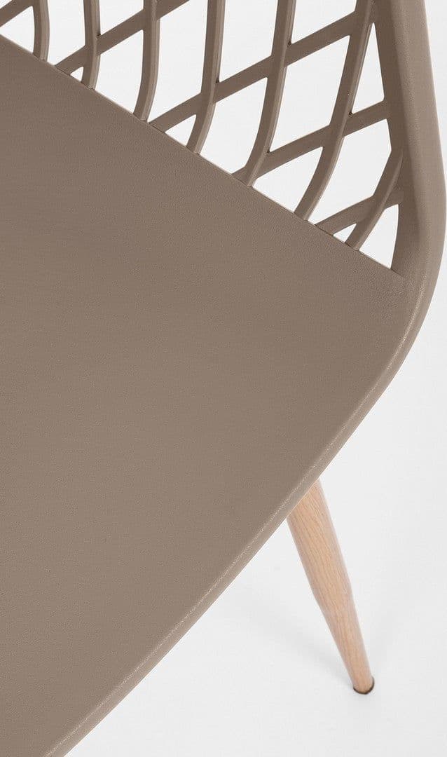 Sedia "Optik" con gambe in acciaio verniciate, per arredo interno 58 x 54 x h 85,5 cm in Sedie Decor Space - Altamura, commercioVirtuoso.it