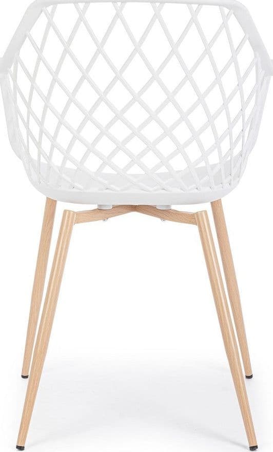Sedia "Optik" con gambe in acciaio verniciate, per arredo interno 58 x 54 x h 85,5 cm in Sedie Decor Space - Altamura, commercioVirtuoso.it