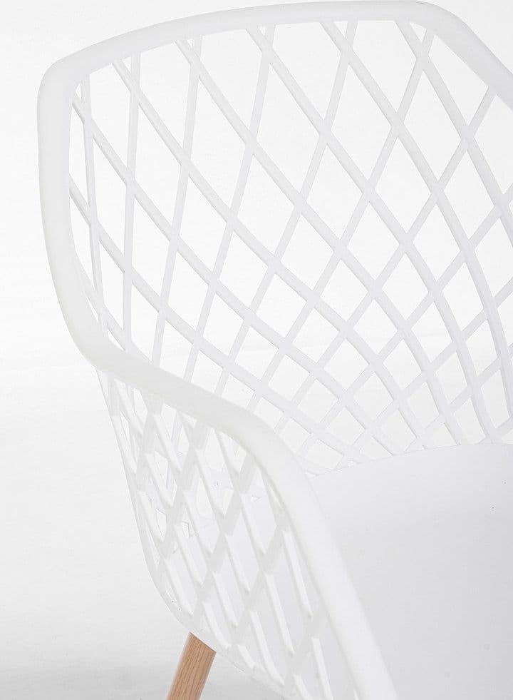 Sedia "Optik" con gambe in acciaio verniciate, per arredo interno 58 x 54 x h 85,5 cm in Sedie Decor Space - Altamura, commercioVirtuoso.it