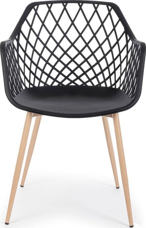 Sedia "Optik" con gambe in acciaio verniciate, per arredo interno 58 x 54 x h 85,5 cm - 25