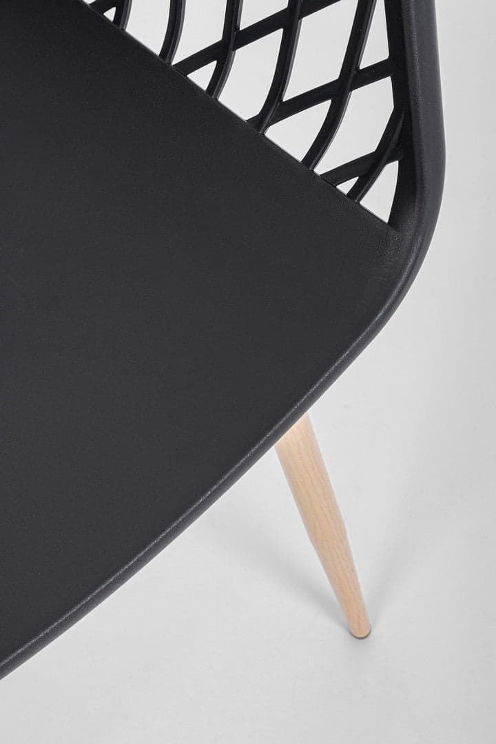 Sedia "Optik" con gambe in acciaio verniciate, per arredo interno 58 x 54 x h 85,5 cm - 29