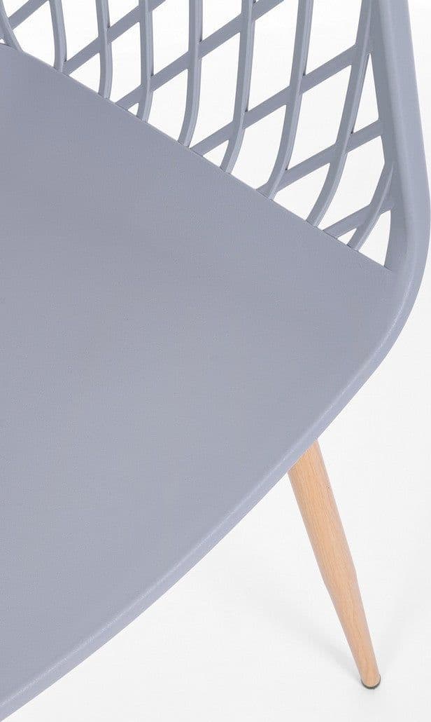 Sedia "Optik" con gambe in acciaio verniciate, per arredo interno 58 x 54 x h 85,5 cm - 37