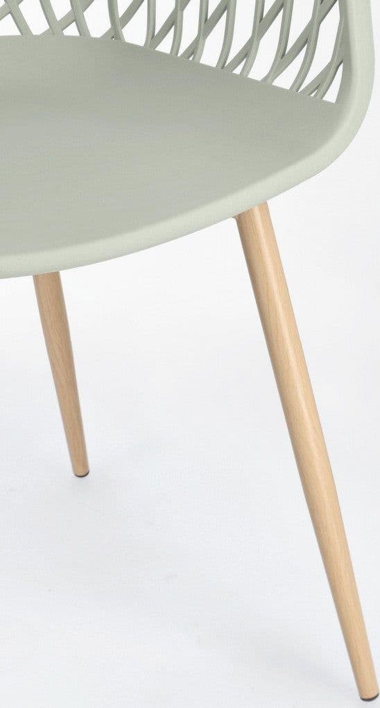 Sedia "Optik" con gambe in acciaio verniciate, per arredo interno 58 x 54 x h 85,5 cm in Sedie Decor Space - Altamura, commercioVirtuoso.it