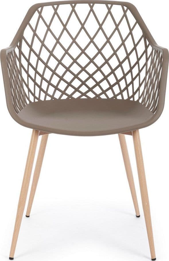 Sedia "Optik" con gambe in acciaio verniciate, per arredo interno 58 x 54 x h 85,5 cm in Sedie Decor Space - Altamura, commercioVirtuoso.it