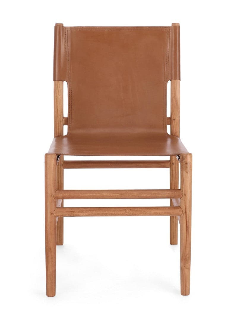 Sedia "Caroline" con legno teak, per arredo interno 48 x 58 x h 85 cm in Sedie Decor Space - Altamura, commercioVirtuoso.it