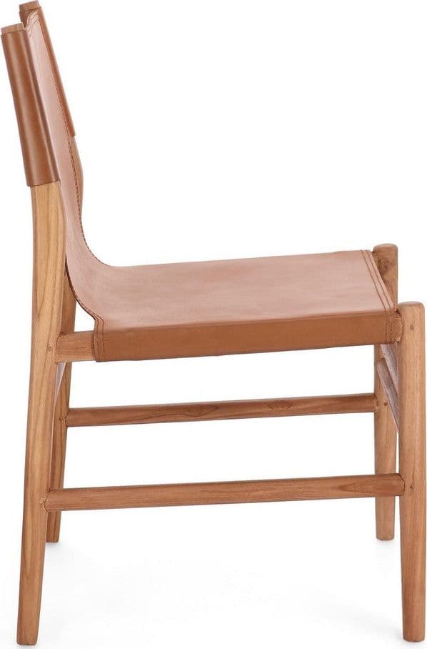 Sedia "Caroline" con legno teak, per arredo interno 48 x 58 x h 85 cm in Sedie Decor Space - Altamura, commercioVirtuoso.it