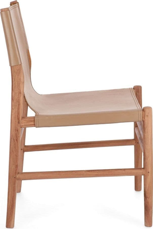 Sedia "Caroline" con legno teak, per arredo interno 48 x 58 x h 85 cm in Sedie Decor Space - Altamura, commercioVirtuoso.it