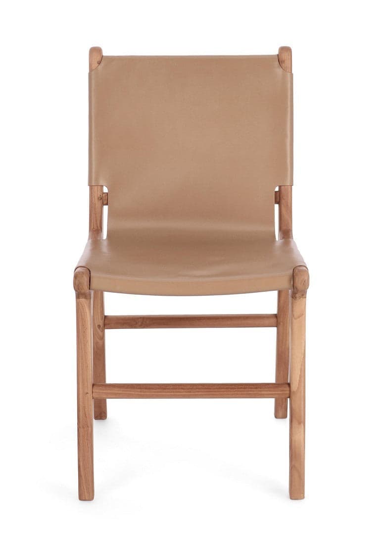 Sedia "Eugenie" con legno teak, per arredo interno 46 x 59 x h 85 cm in Sedie Decor Space - Altamura, commercioVirtuoso.it