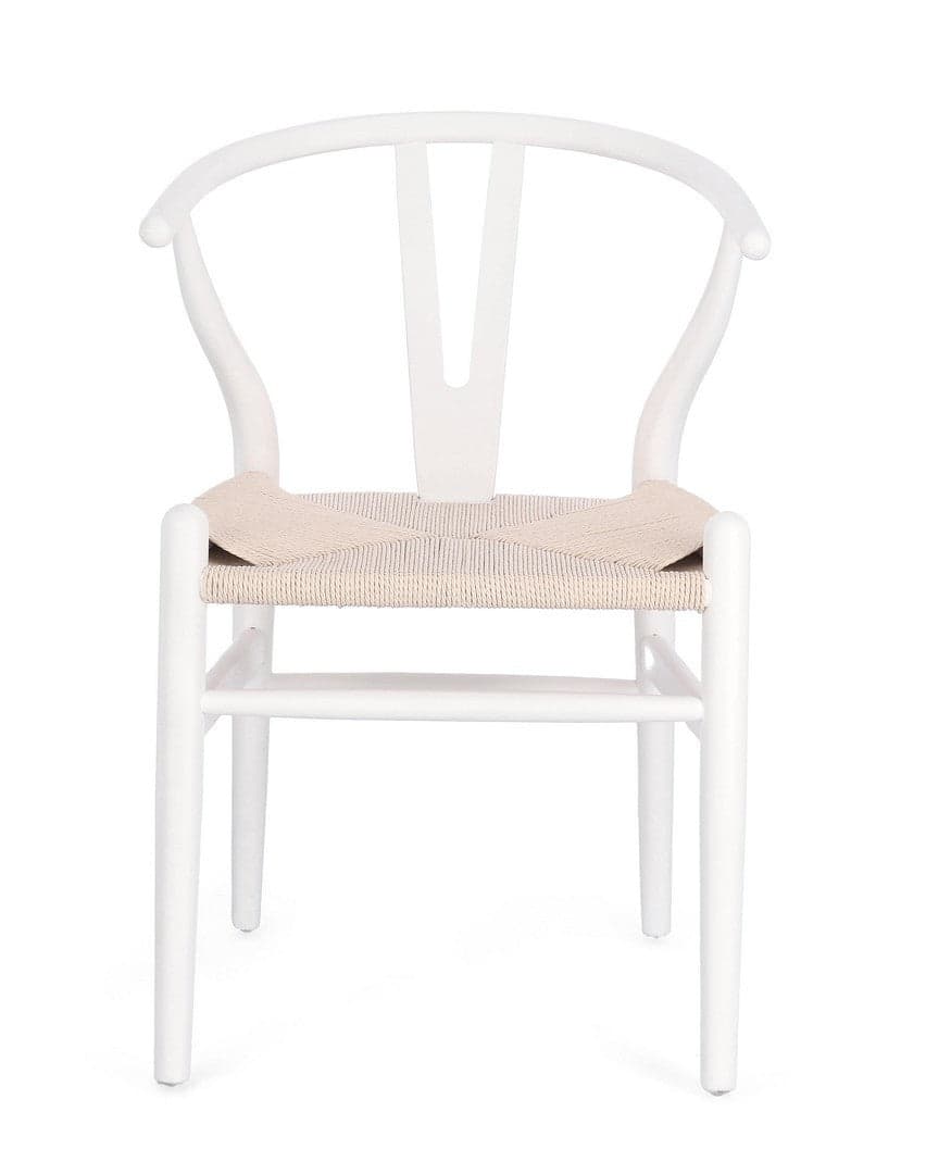 Sedia "Artas" con struttura in legno di olmo, per arredo interno 49 x 42 x h 78 cm in Sedie Decor Space - Altamura, commercioVirtuoso.it