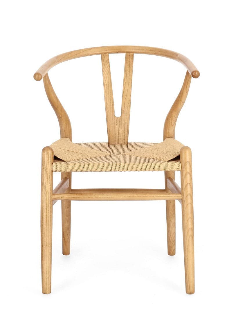 Sedia "Artas" con struttura in legno di olmo, per arredo interno 49 x 42 x h 78 cm in Sedie Decor Space - Altamura, commercioVirtuoso.it