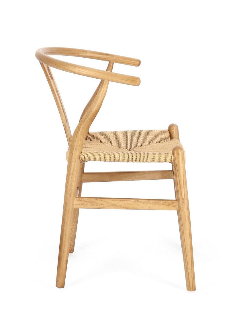 Sedia "Artas" con struttura in legno di olmo, per arredo interno 49 x 42 x h 78 cm in Sedie Decor Space - Altamura, commercioVirtuoso.it