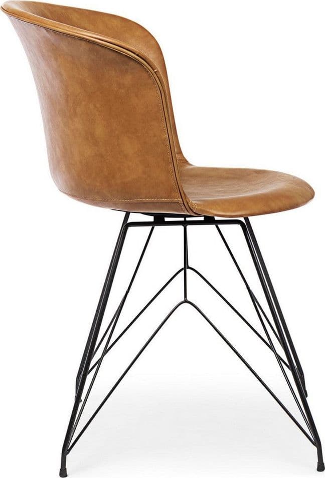 Sedia "Loft" con gambe in acciaio verniciato a polvere epossidica, per arredo interno 56 x 54 x h 76 cm - 21