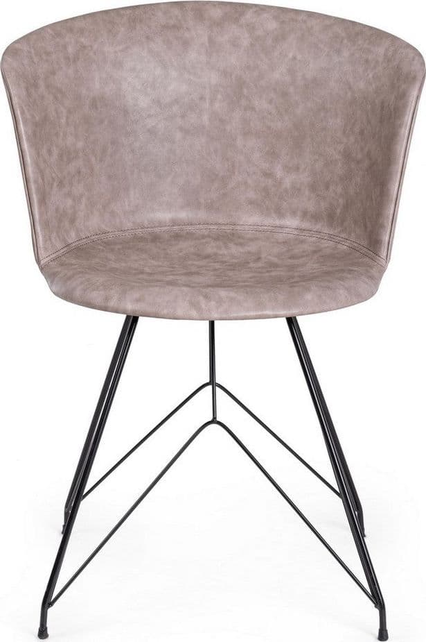Sedia "Loft" con gambe in acciaio verniciato a polvere epossidica, per arredo interno 56 x 54 x h 76 cm in Sedie Decor Space - Altamura, commercioVirtuoso.it