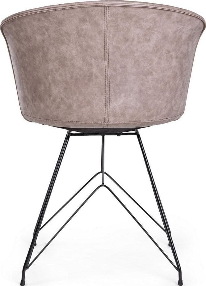 Sedia "Loft" con gambe in acciaio verniciato a polvere epossidica, per arredo interno 56 x 54 x h 76 cm in Sedie Decor Space - Altamura, commercioVirtuoso.it