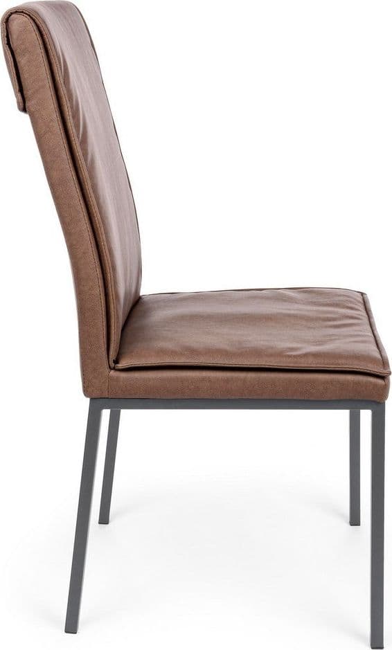 Sedia "Sofie" con struttura in acciaio e compensato, per arredo interno 43 x 59,5 x h 99,5 cm in Sedie Decor Space - Altamura, commercioVirtuoso.it