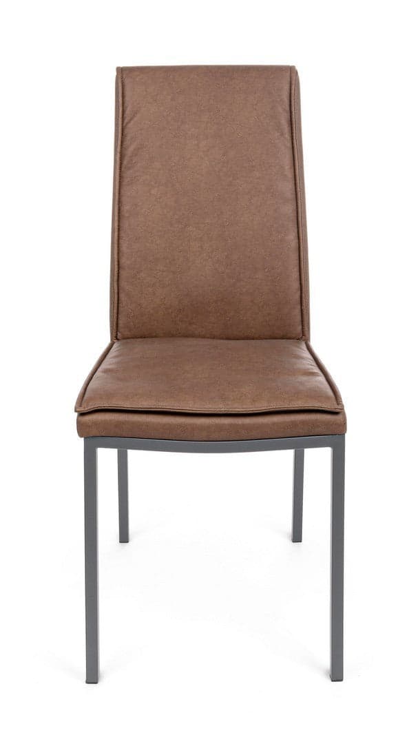 Sedia "Sofie" con struttura in acciaio e compensato, per arredo interno 43 x 59,5 x h 99,5 cm in Sedie Decor Space - Altamura, commercioVirtuoso.it