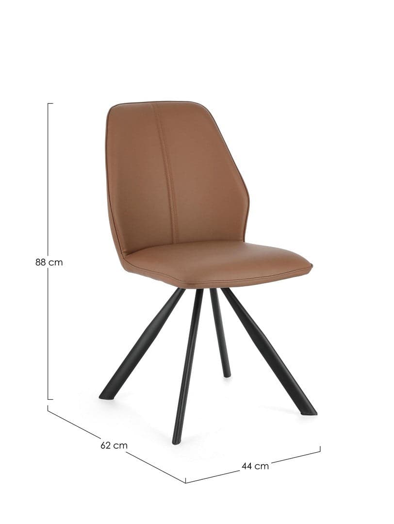 Sedia "Maxwell" con struttura in compensato, per arredo interno 44 x 62 x h 88 cm - 29