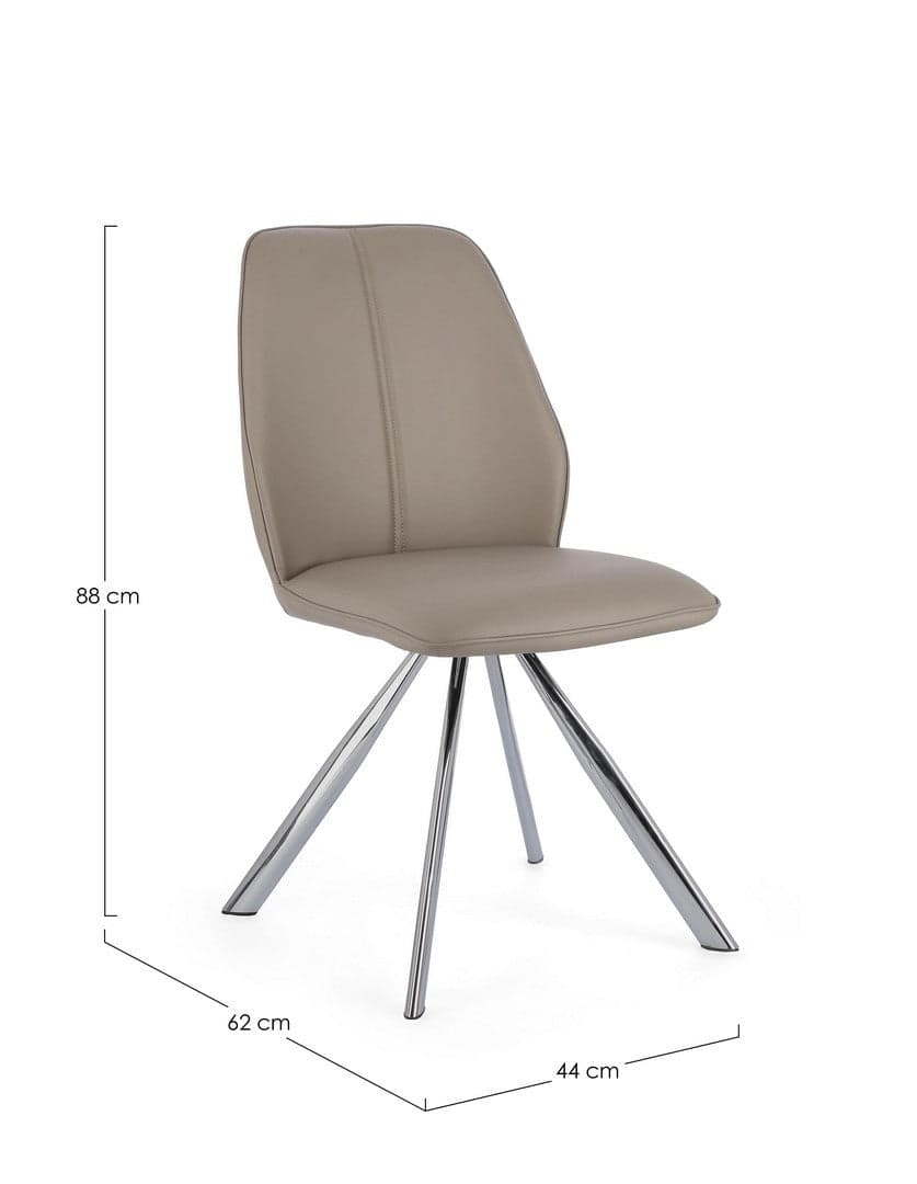 Sedia "Maxwell" con struttura in compensato, per arredo interno 44 x 62 x h 88 cm in Sedie Decor Space - Altamura, commercioVirtuoso.it