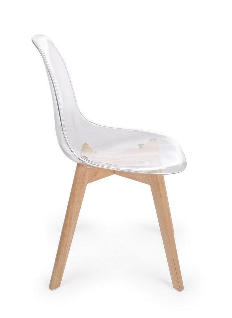 Sedia "Easy" con seduta e schienale in policarbonato, per arredo interno 52 x 47 x h 82 cm in Sedie Decor Space - Altamura, commercioVirtuoso.it