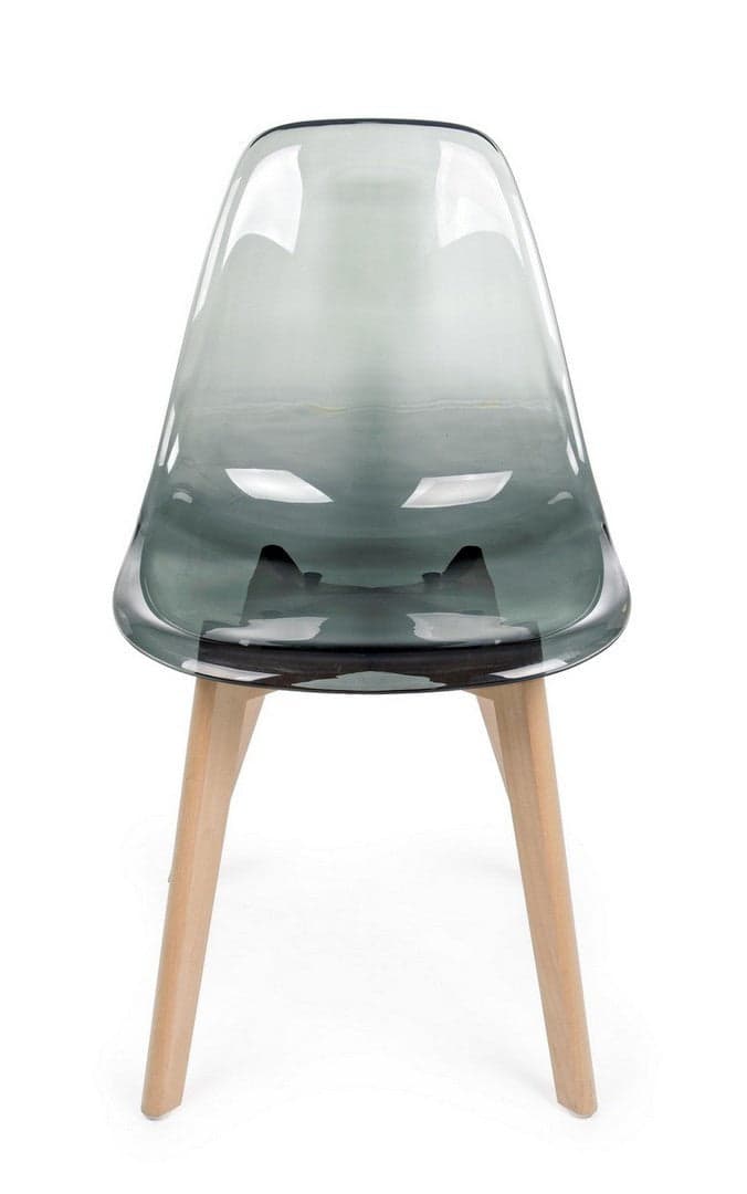 Sedia "Easy" con seduta e schienale in policarbonato, per arredo interno 52 x 47 x h 82 cm in Sedie Decor Space - Altamura, commercioVirtuoso.it