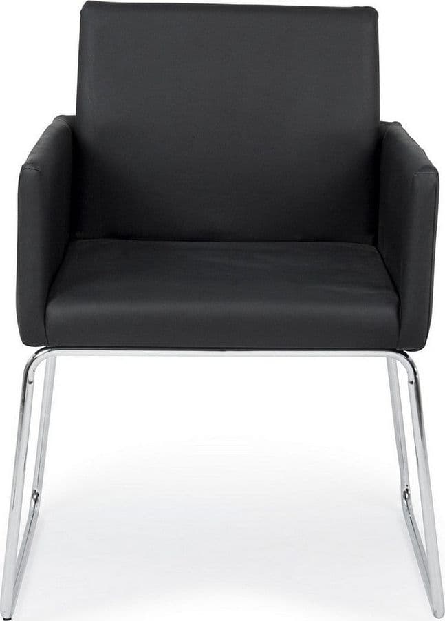 Sedia "Sixty Text" con struttura in acciaio e compensato, per arredo interno con braccioli, 60 x 54 x h 80,5 cm - 23