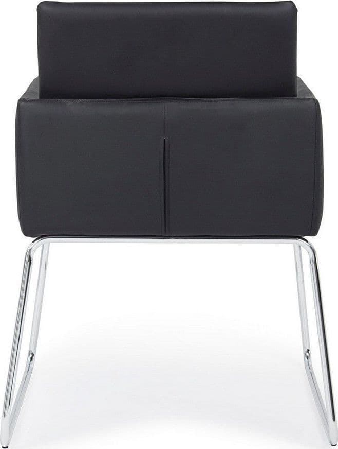 Sedia "Sixty Text" con struttura in acciaio e compensato, per arredo interno con braccioli, 60 x 54 x h 80,5 cm - 24