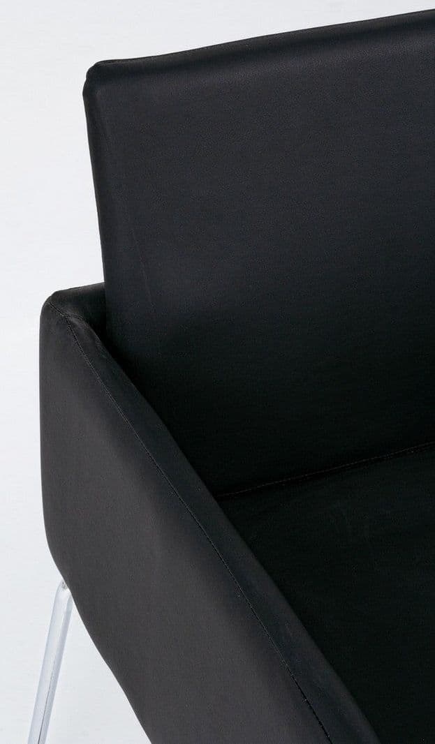 Sedia "Sixty Text" con struttura in acciaio e compensato, per arredo interno con braccioli, 60 x 54 x h 80,5 cm - 26