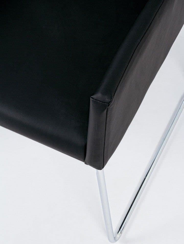 Sedia "Sixty Text" con struttura in acciaio e compensato, per arredo interno con braccioli, 60 x 54 x h 80,5 cm - 27