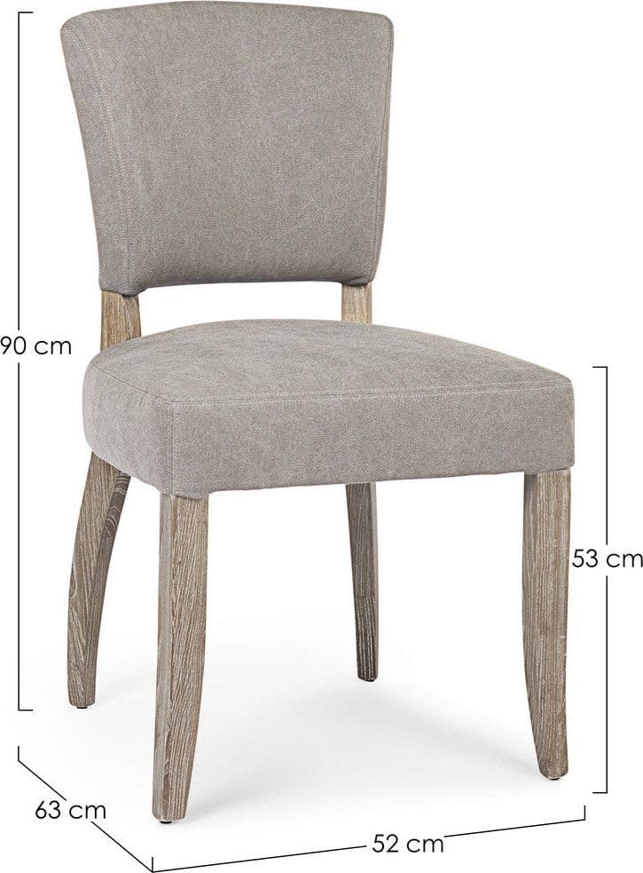 Sedia "Maratriz" con struttura in legno di frassino con finitura a base di nitrocellulosa, per arredo interno 52 x 63 x h 90 cm in Sedie Decor Space - Altamura, commercioVirtuoso.it