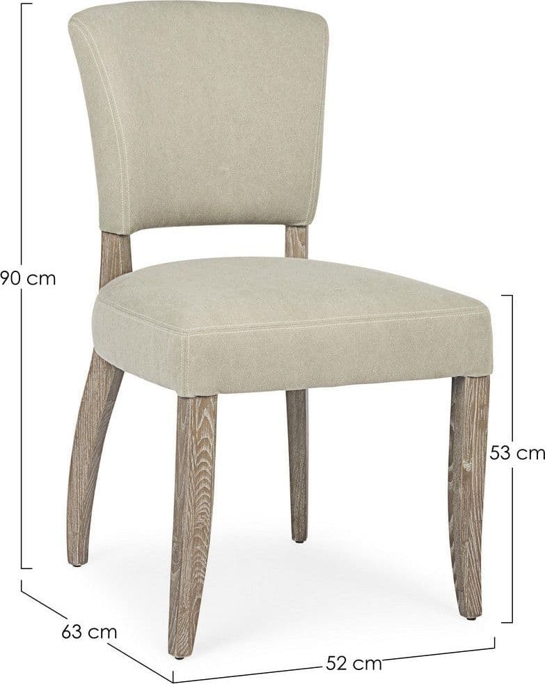 Sedia "Maratriz" con struttura in legno di frassino con finitura a base di nitrocellulosa, per arredo interno 52 x 63 x h 90 cm in Sedie Decor Space - Altamura, commercioVirtuoso.it