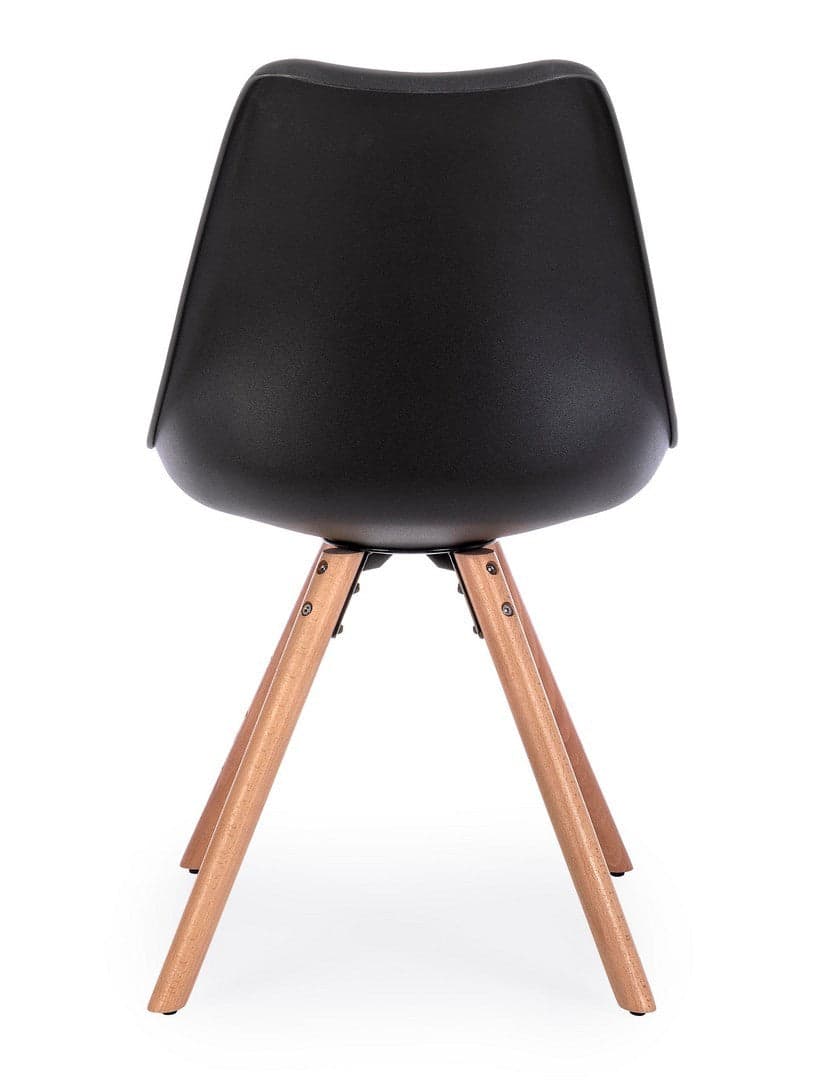 Sedia "New Trend" con gambe in legno di faggio, per arredo interno 54 x 49 x h 83,5 cm - 24