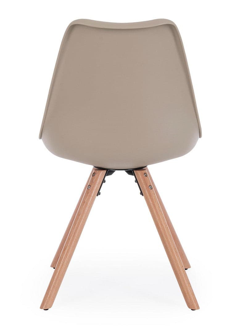 Sedia "New Trend" con gambe in legno di faggio, per arredo interno 54 x 49 x h 83,5 cm in Sedie Decor Space - Altamura, commercioVirtuoso.it