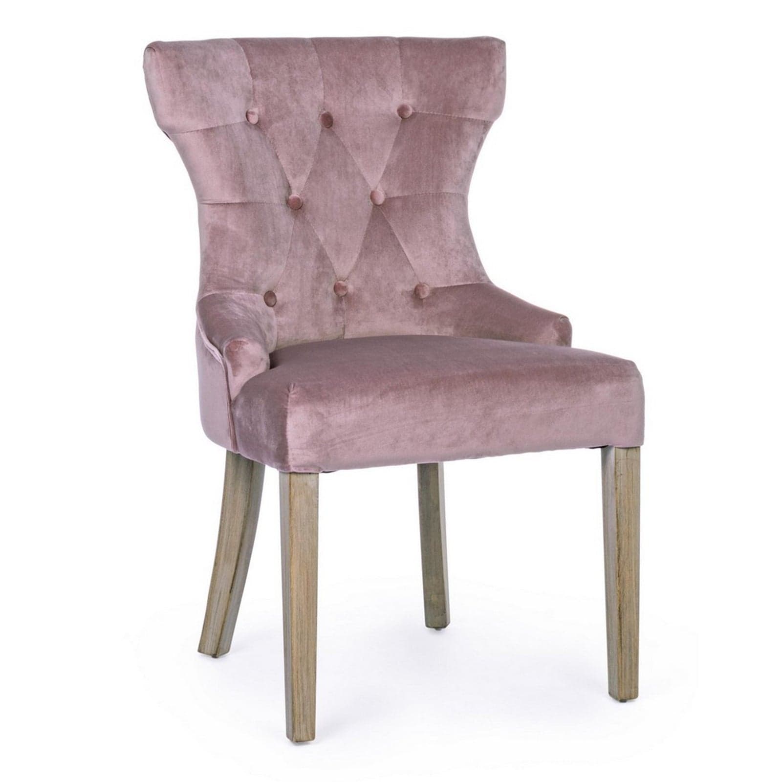 Sedia "Azelia" con struttura in rubber wood, per arredo interno 55 x 52 x h 92 cm - 21