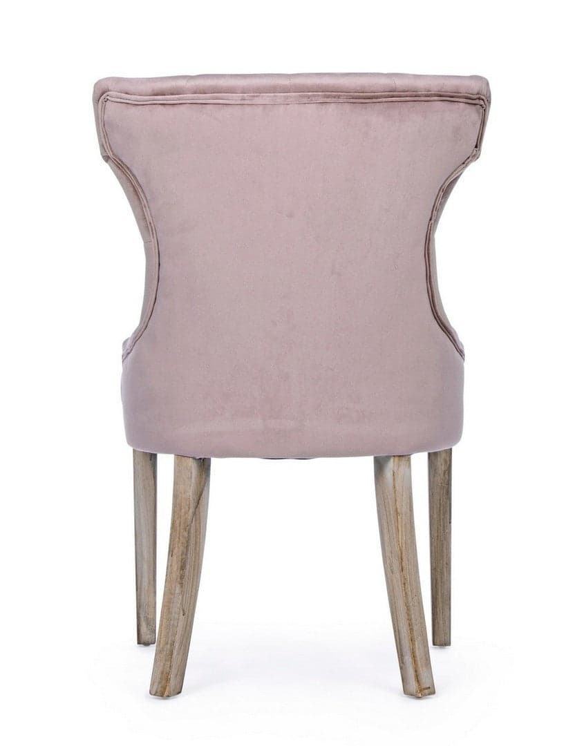 Sedia "Azelia" con struttura in rubber wood, per arredo interno 55 x 52 x h 92 cm Casa e cucina/Arredamento/Sala da pranzo/Sedie Decor Space - Altamura, Commerciovirtuoso.it