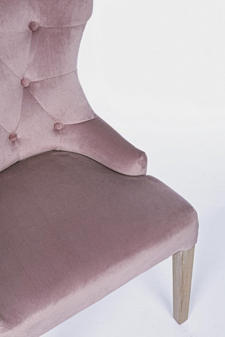 Sedia "Azelia" con struttura in rubber wood, per arredo interno 55 x 52 x h 92 cm Casa e cucina/Arredamento/Sala da pranzo/Sedie Decor Space - Altamura, Commerciovirtuoso.it